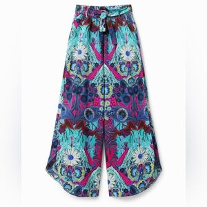 Desigual PALAZZO PANTS M. CHRISTIAN LACROIX Wearable Art Abstract | Size S